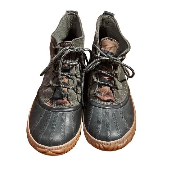 Sorel Out N About Duck Boots Women’s Size 8.5 Green Camo Waterproof NL3391-326 - Picture 2 of 8